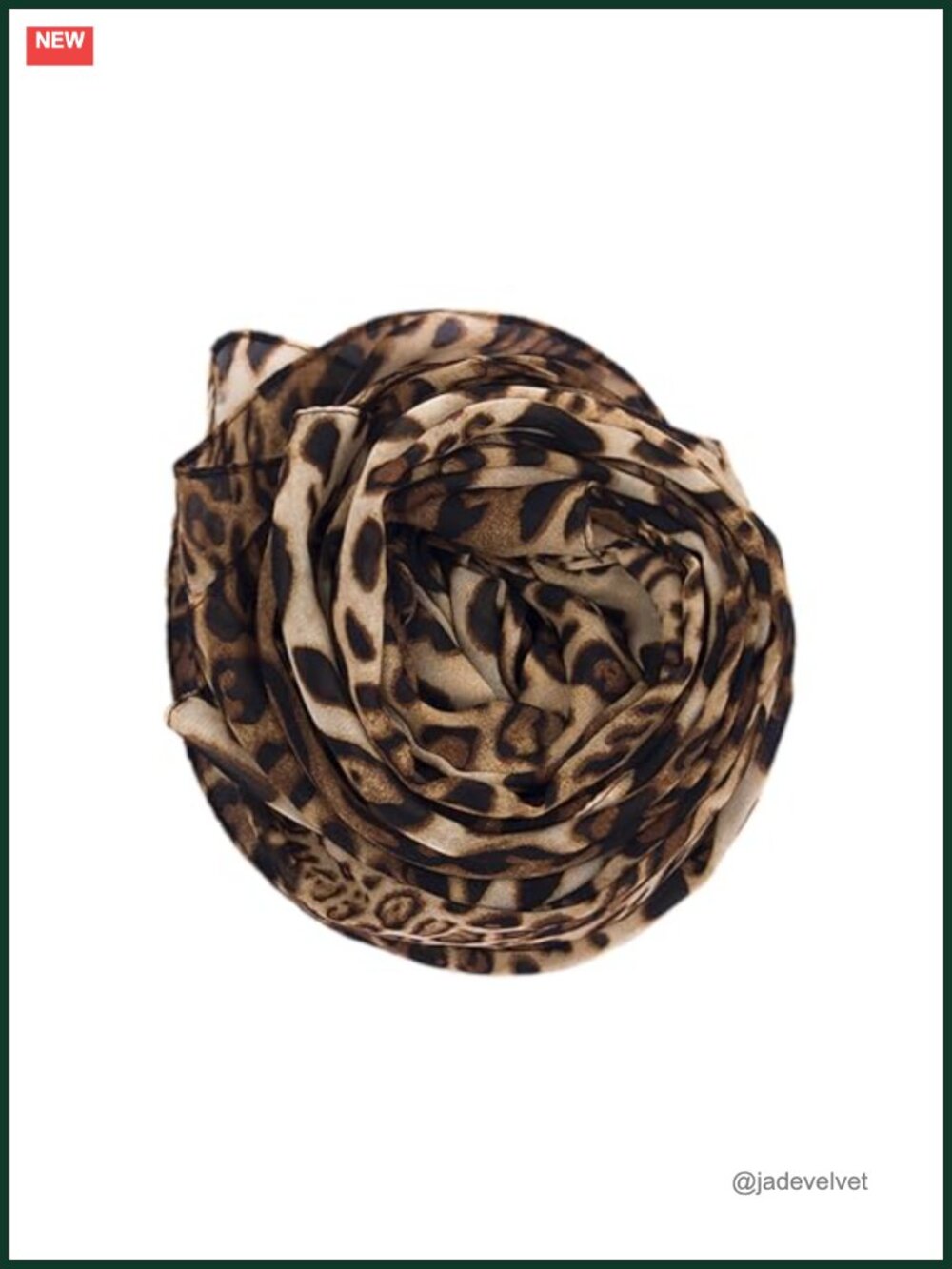 Silky Chiffon Scarf Large Leopard Print Fashion Scarf for Women Wrap Shawl